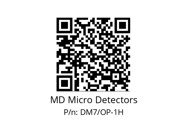   MD Micro Detectors DM7/OP-1H