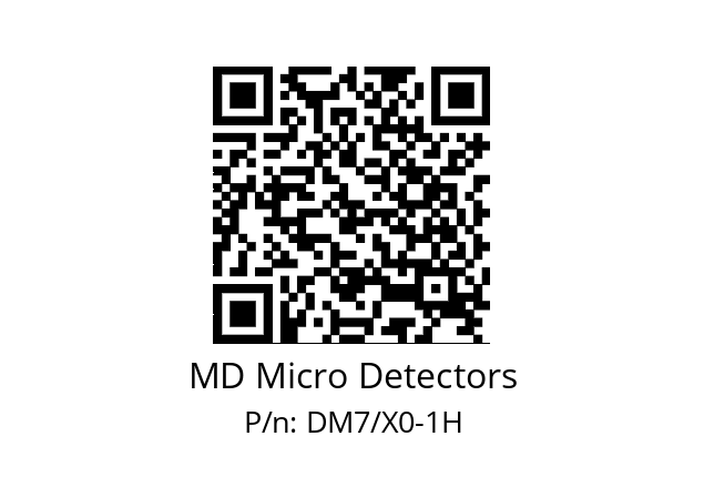   MD Micro Detectors DM7/X0-1H