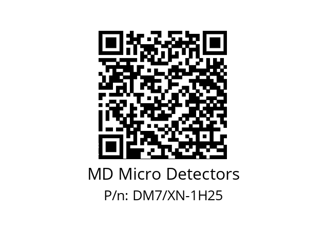   MD Micro Detectors DM7/XN-1H25