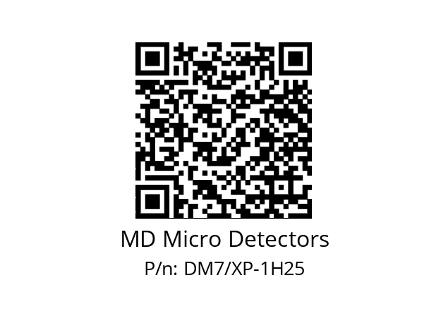   MD Micro Detectors DM7/XP-1H25