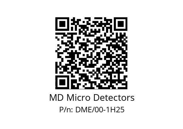   MD Micro Detectors DME/00-1H25