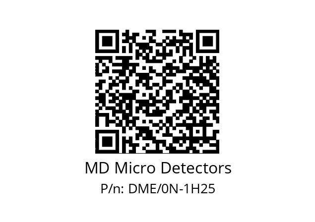   MD Micro Detectors DME/0N-1H25