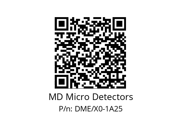   MD Micro Detectors DME/X0-1A25