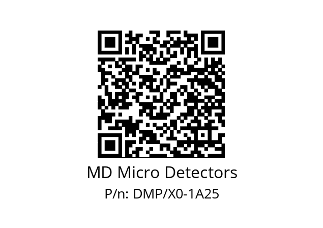   MD Micro Detectors DMP/X0-1A25