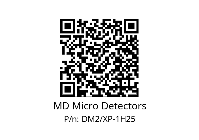   MD Micro Detectors DM2/XP-1H25