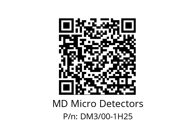   MD Micro Detectors DM3/00-1H25