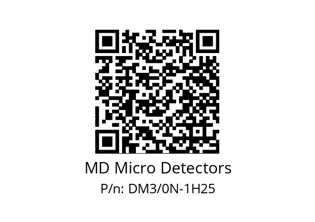   MD Micro Detectors DM3/0N-1H25