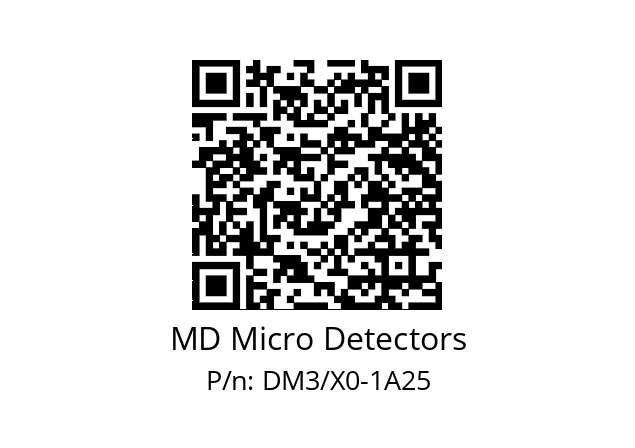   MD Micro Detectors DM3/X0-1A25