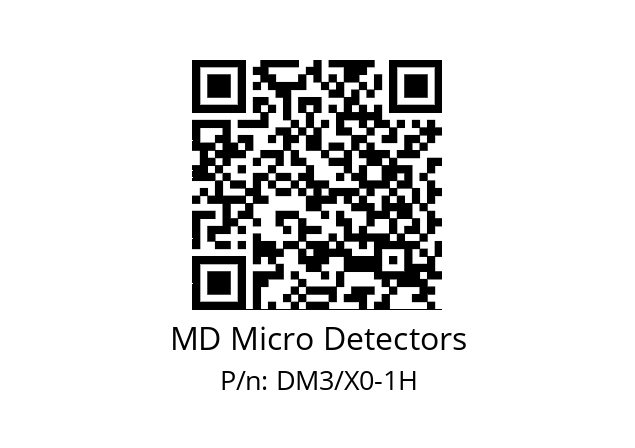   MD Micro Detectors DM3/X0-1H