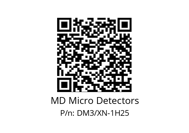   MD Micro Detectors DM3/XN-1H25