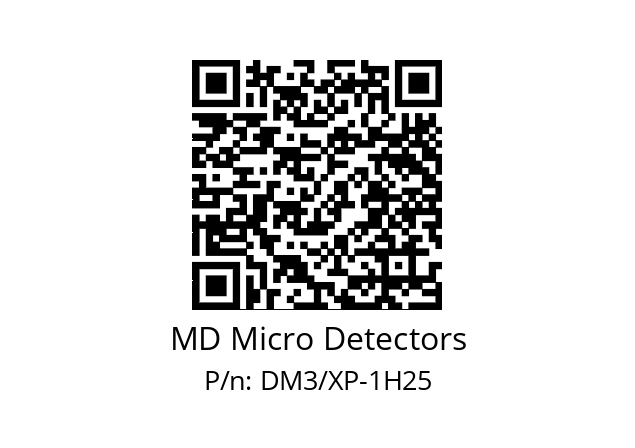   MD Micro Detectors DM3/XP-1H25