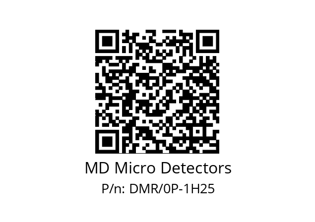   MD Micro Detectors DMR/0P-1H25