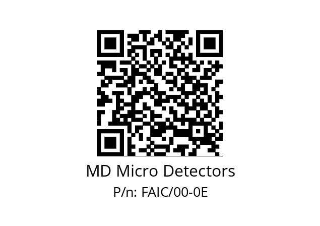   MD Micro Detectors FAIC/00-0E