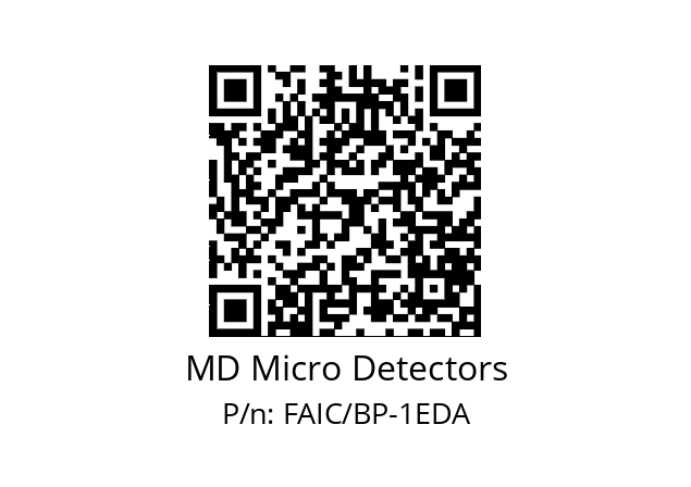   MD Micro Detectors FAIC/BP-1EDA