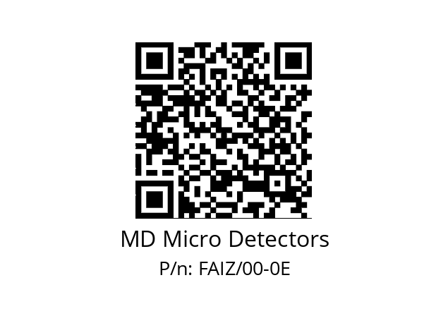   MD Micro Detectors FAIZ/00-0E