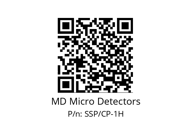   MD Micro Detectors SSP/CP-1H