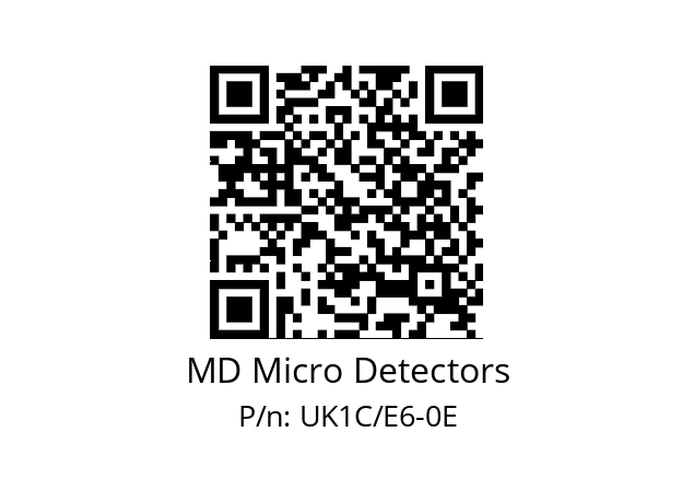   MD Micro Detectors UK1C/E6-0E