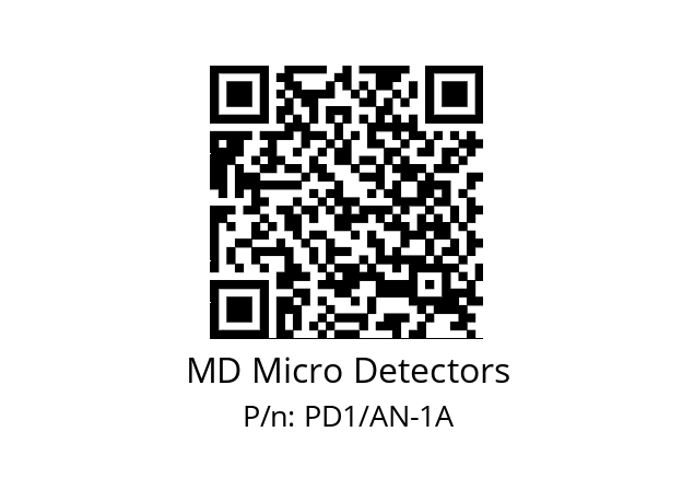   MD Micro Detectors PD1/AN-1A