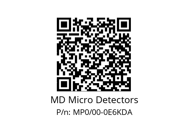   MD Micro Detectors MP0/00-0E6KDA