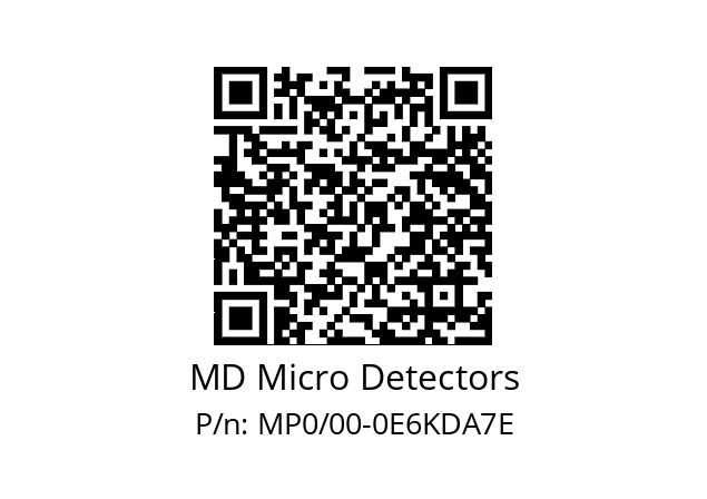   MD Micro Detectors MP0/00-0E6KDA7E