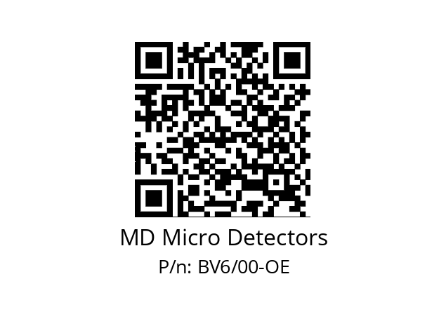   MD Micro Detectors BV6/00-ОЕ