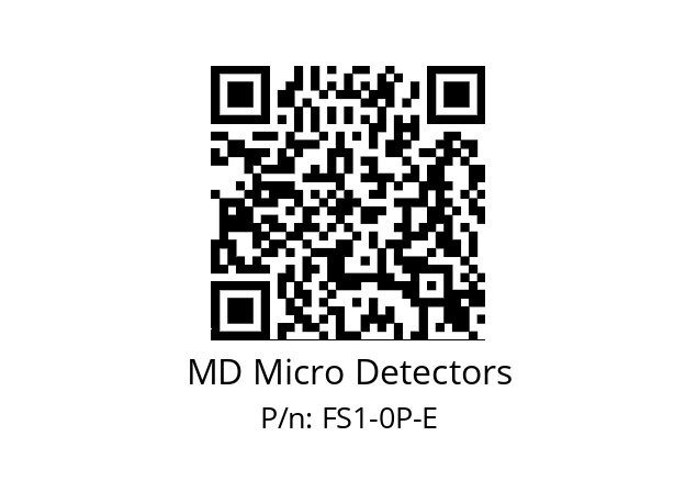   MD Micro Detectors FS1-0P-E