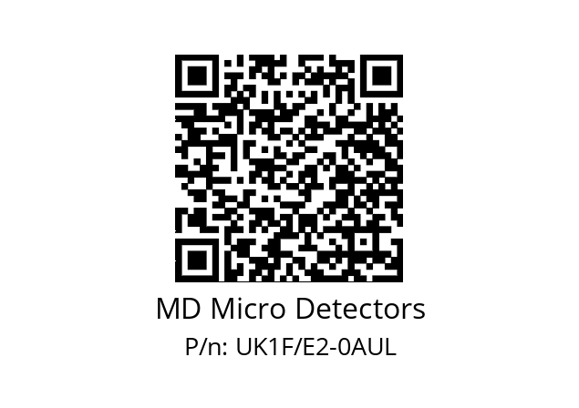   MD Micro Detectors UK1F/E2-0AUL