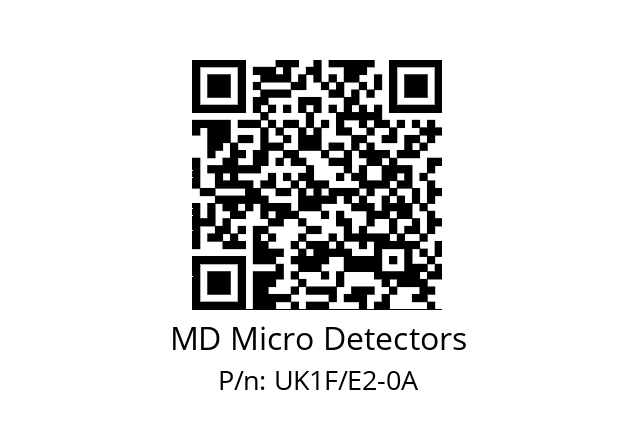   MD Micro Detectors UK1F/E2-0A