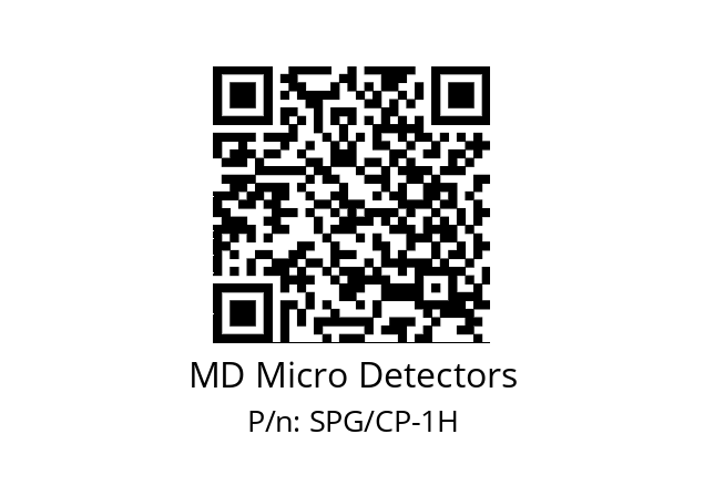   MD Micro Detectors SPG/CP-1H