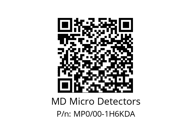   MD Micro Detectors MP0/00-1H6KDA