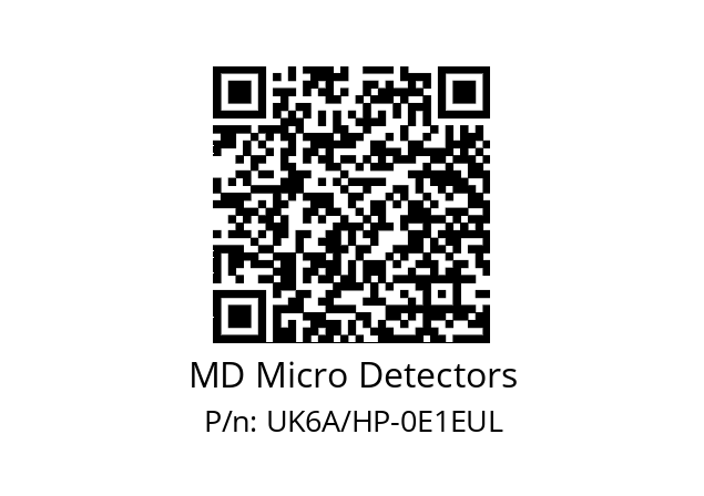   MD Micro Detectors UK6A/HP-0E1EUL