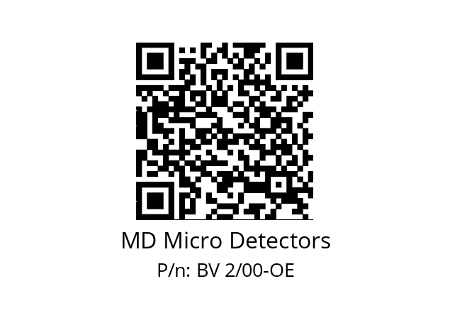   MD Micro Detectors BV 2/00-ОЕ