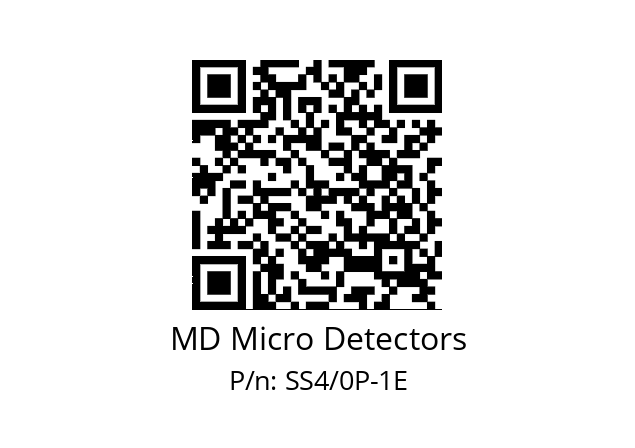   MD Micro Detectors SS4/0P-1E