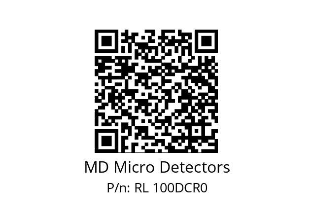   MD Micro Detectors RL 100DCR0