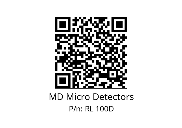   MD Micro Detectors RL 100D