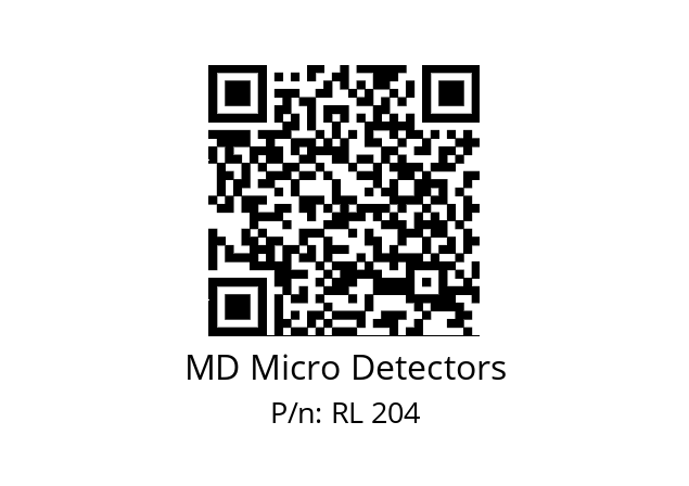   MD Micro Detectors RL 204