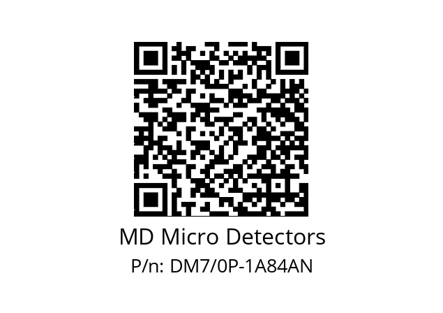   MD Micro Detectors DM7/0P-1A84AN