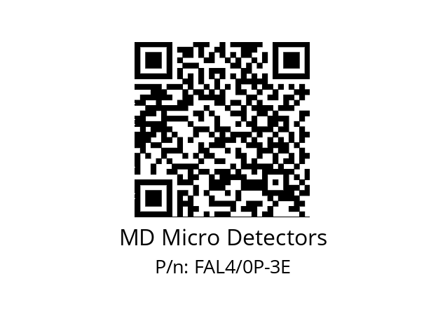   MD Micro Detectors FAL4/0P-3E