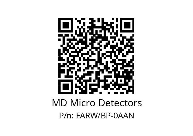   MD Micro Detectors FARW/BP-0AAN