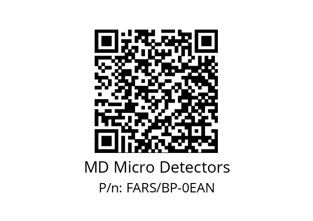   MD Micro Detectors FARS/BP-0EAN