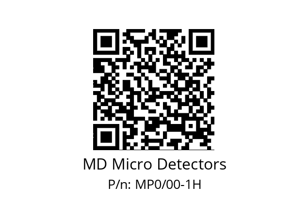   MD Micro Detectors MP0/00-1H