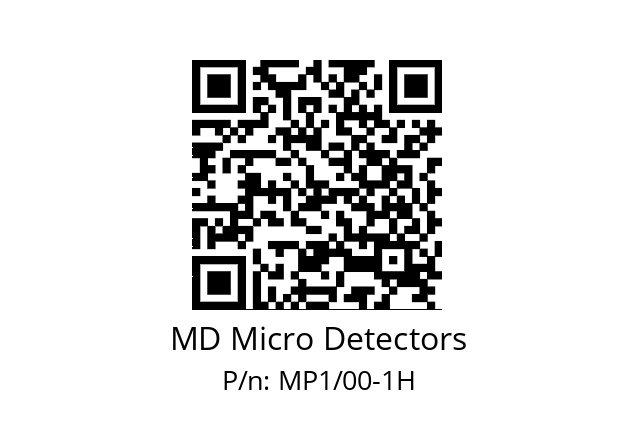   MD Micro Detectors MP1/00-1H