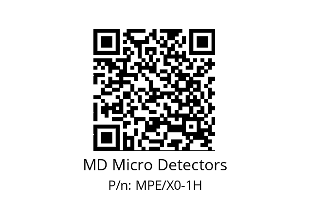   MD Micro Detectors MPE/X0-1H