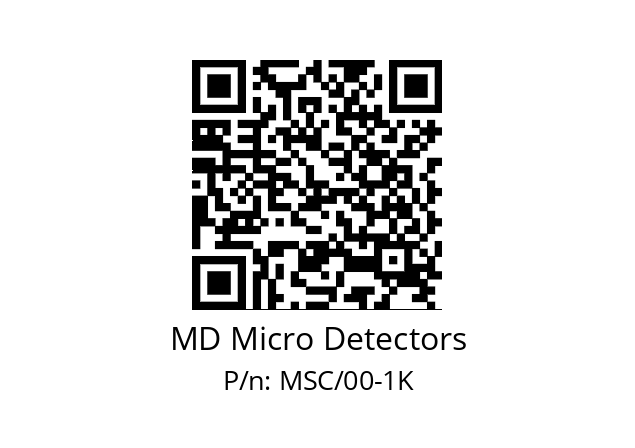   MD Micro Detectors MSC/00-1K