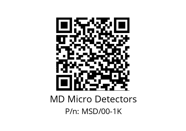   MD Micro Detectors MSD/00-1K