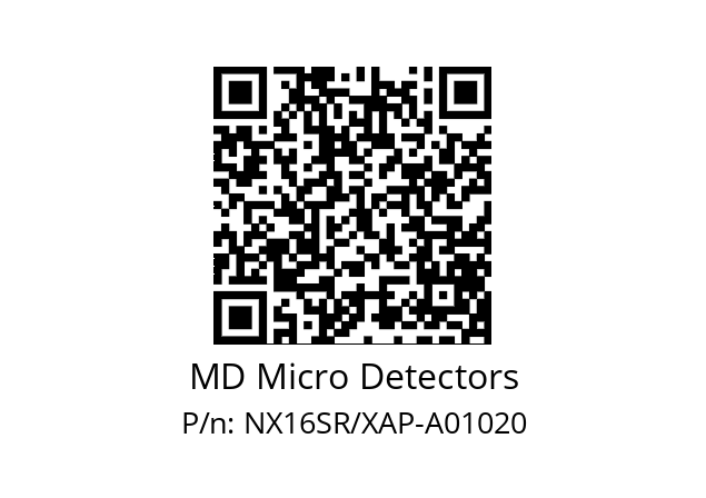   MD Micro Detectors NX16SR/XAP-A01020