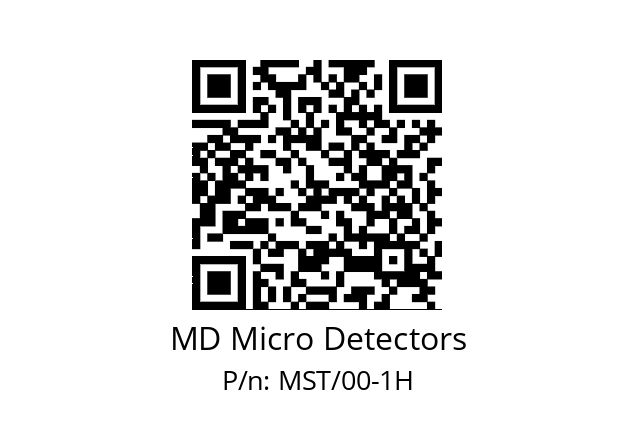   MD Micro Detectors MST/00-1H