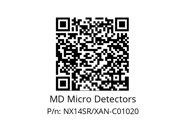   MD Micro Detectors NX14SR/XAN-C01020