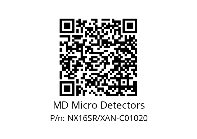   MD Micro Detectors NX16SR/XAN-C01020