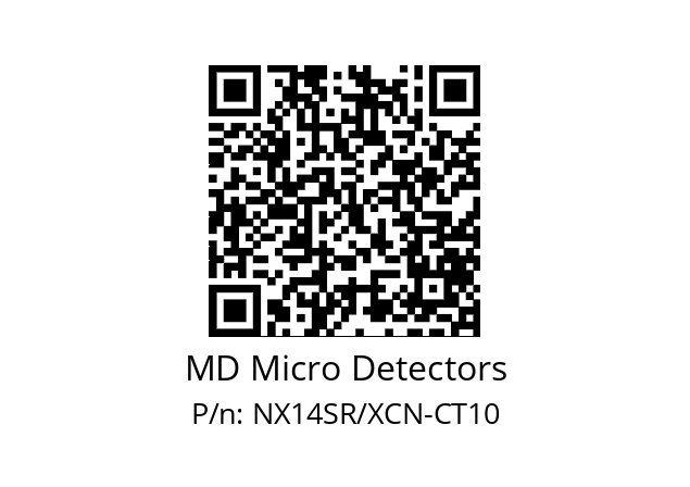   MD Micro Detectors NX14SR/XCN-CT10